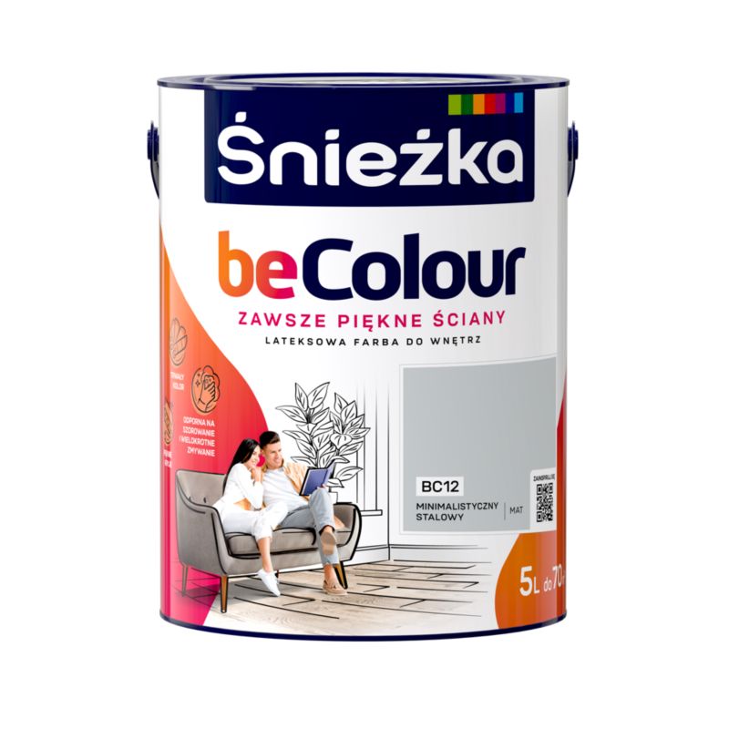 Farba Śnieżka Becolour minimalistyczny stalowy 5 l