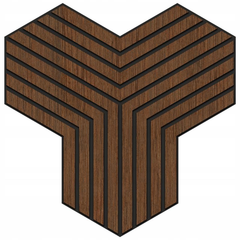 Panel Frezowany MAXSTONE TRIPLE WENGE 39,6x40 cm 1 szt.