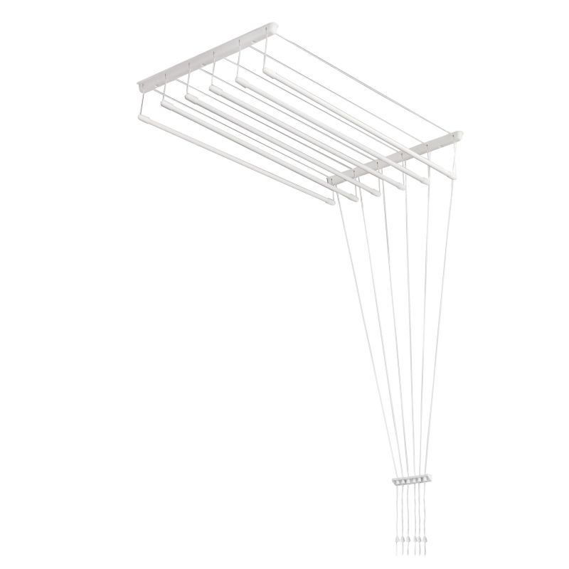Suszarka sufitowa Sepio 6 prętów 80 cm biała 1 szt.