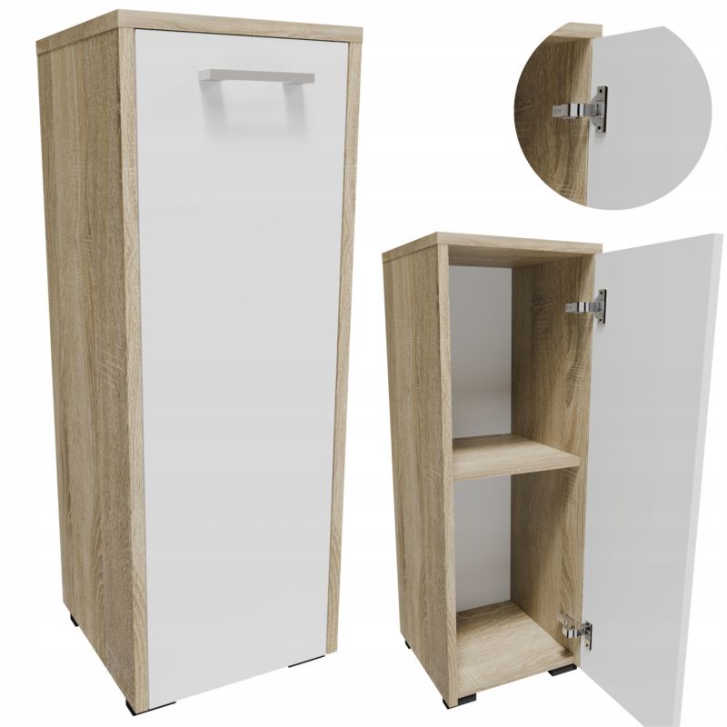 Szafka Matkam łazienkowa FS30SOB 30cm stojąca dąb sonoma-biały 1 szt.