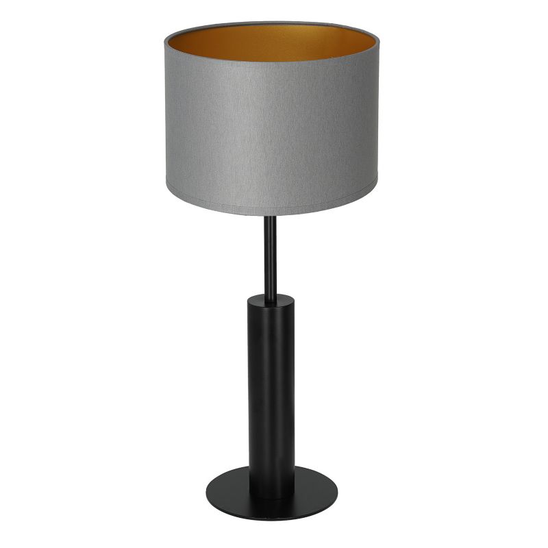 Lampka stołowa Luminex Table Lamps czarny mat-szara-złota 1 x E27 x 15W IP20 wym: 58 x 25 x 25 cm metal - 1 szt.