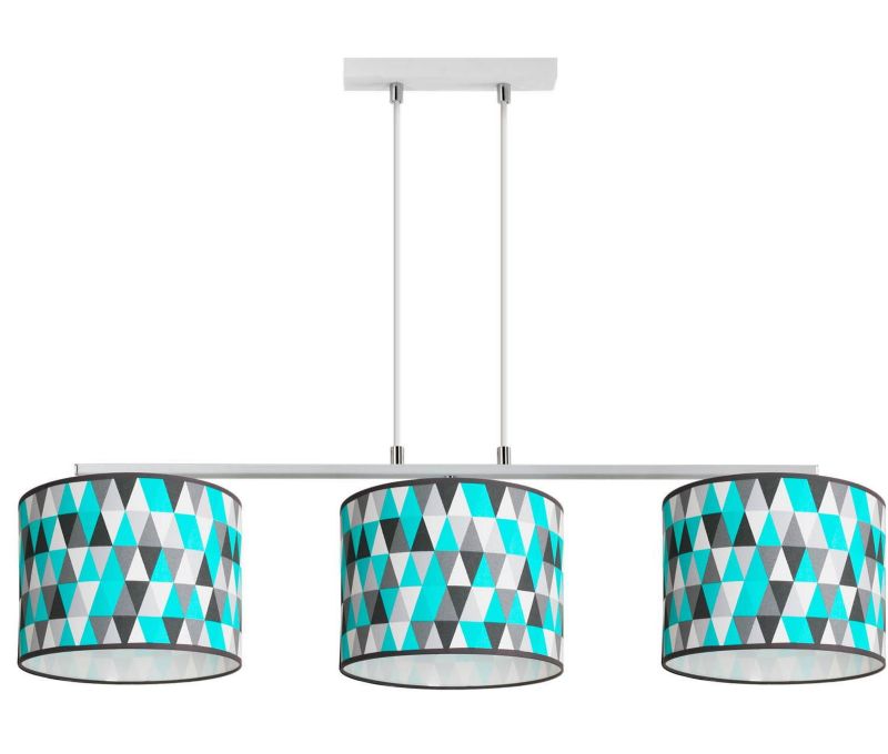 Lampa sufitowa wisząca Lampex Demeter biała multikolor wym: 95 x 81 x 20 cm 3xE27 x 60W 1 szt.