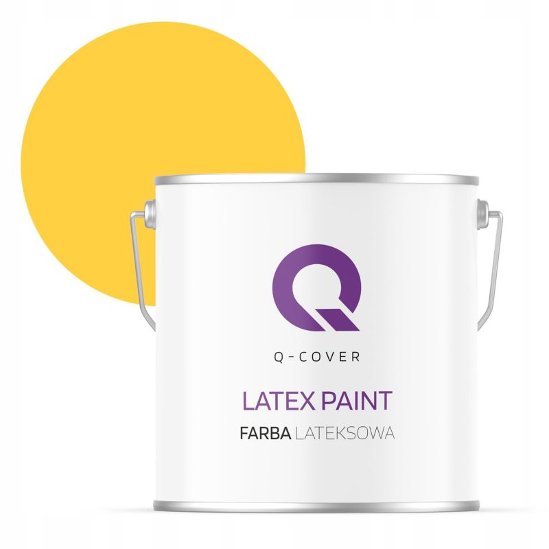Farba Lateksowa Do Ścian i Sufitów Q-Cover Złocisty H7064 Głęboki Mat 5L