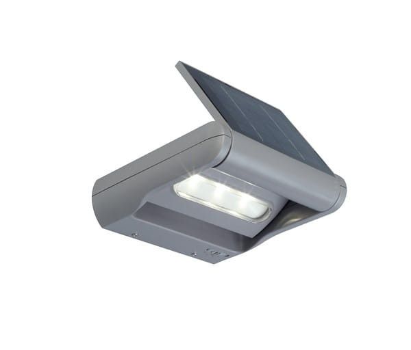 Kinkiet solarny Lutec Mini Ledspot szary LED 1W 4000K 100lm IP44 wym: 5 x 18,1 x 17,9 cm tworzywo sztuczne - 1 szt.