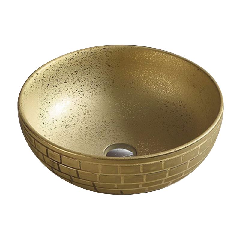 Umywalka nablatowa Mexen Briana złota 40x40 cm 1 szt.