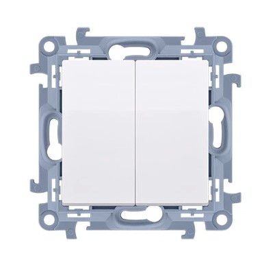 Łącznik podwójny Kontakt-Simon S10 biały