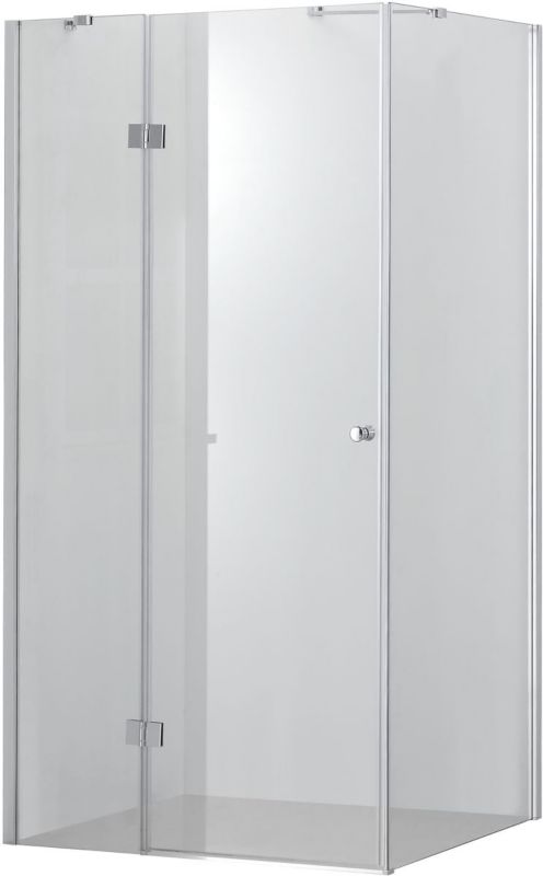 Kabina prysznicowa prostokątna Hagser Gisa 80x100 chrom przezroczyste szkło 1 szt.