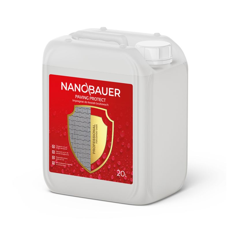 Impregnat bezbarwny do kostki brukowej bruku NANOBAUER 20L 1 szt