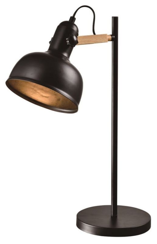 Lampka biurkowa Candellux Reno czarna 1 x E27 x 40W IP20 wym: 56 x 40 x 19 cm metal - 1 szt.