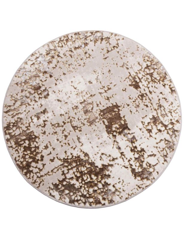 Dywan Creation Multidecor 160 cm koło przecierka beżowo- złota, 1 szt.