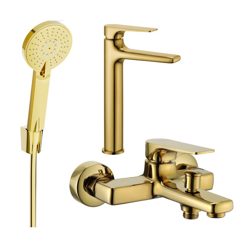 Zestaw wannowy Mexen Lynx złoty 1 szt.