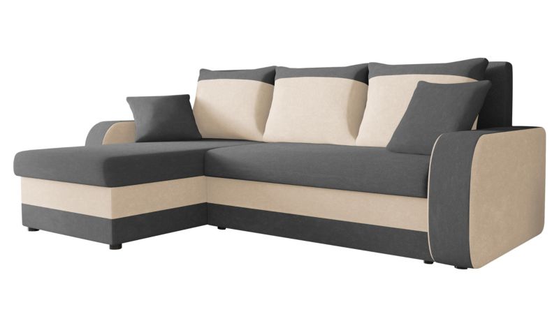 Narożnik z funkcją spania MIRJAN 24 Kris szary/kremowy 1 szt.