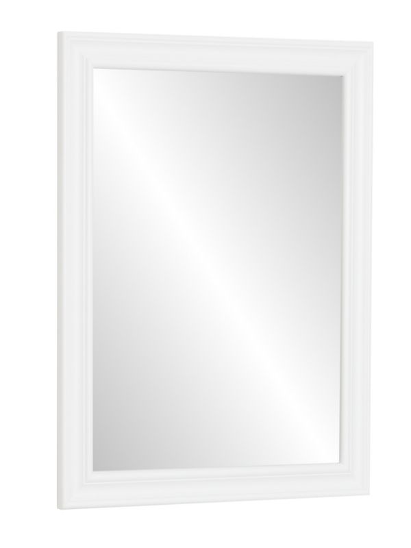 Stylowe lustro Profilmat w białej ozdobnej retro ramie 70X50cm 1szt.