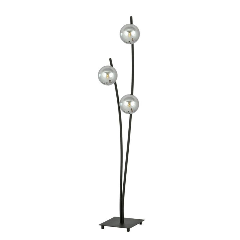 Lampa podłogowa stojąca Emibig Hunter czarna-chromowana 3 x E14 x 10W wym: 150 x 35 x 35 cm - 1 szt.