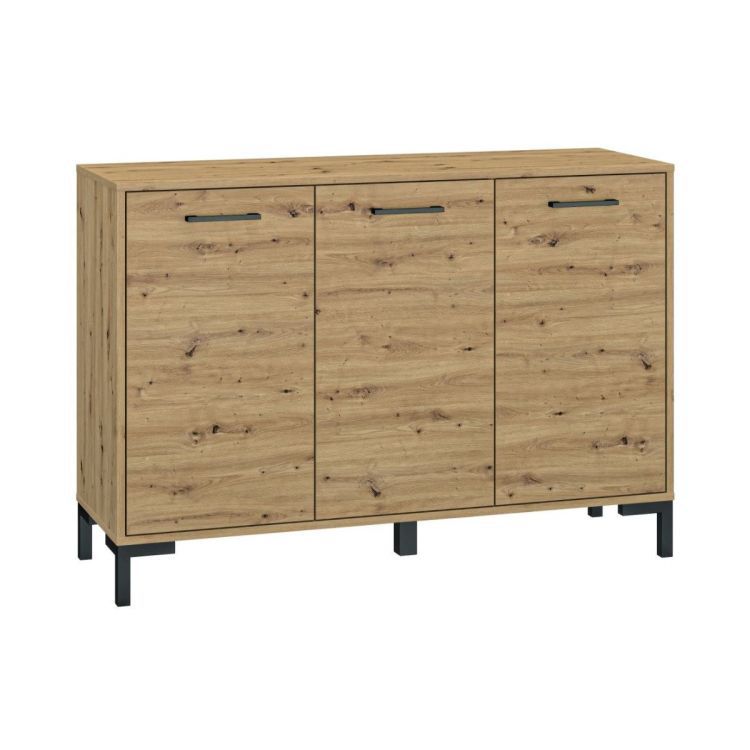 Komoda ML Meble NIKOLA 120 3D dąb artisan 1 szt.