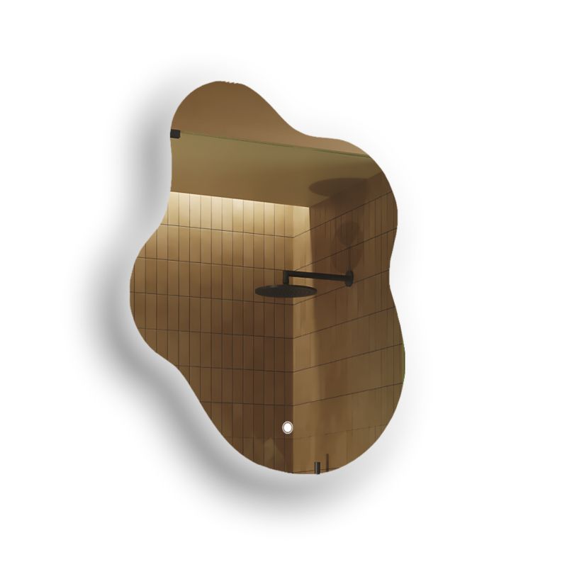 Lustro łazienkowe Artforma LED 74x94cm nieregularne LED Dual włącznik EMKE221 1szt.