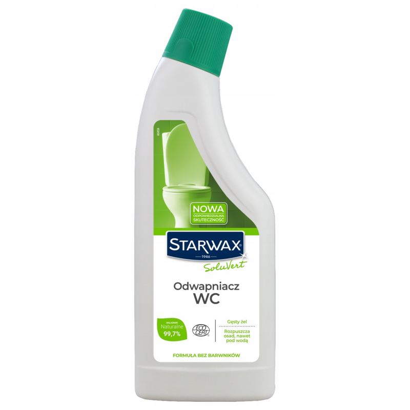 Odwapniacz do WC Starwax Soluvert, żel z naturalną formułą 750 ml
