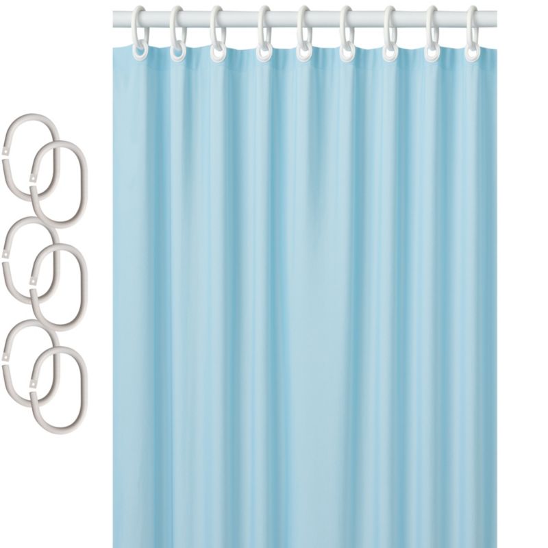 Zasłona prysznicowa Estiva tekstylna 150x200 błękitna 1 szt.