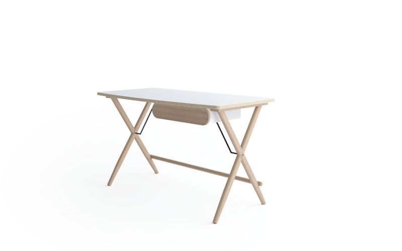 Biurko MINIO go for it MORELIA MW1BID biały/dąb jasny ,1 szt.