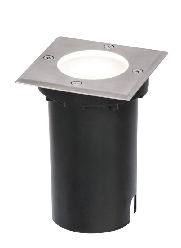 Lampa gruntowa najazdowa Rabalux Tacoma chrom satyna 1 x GU10 x 50W IP65 wym: 15 x 11 x 11 cm - 1 szt.