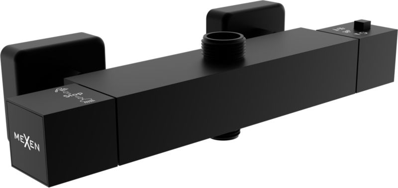 Termostatyczna bateria prysznicowa Mexen Cube czarna 77250-70 1 szt.