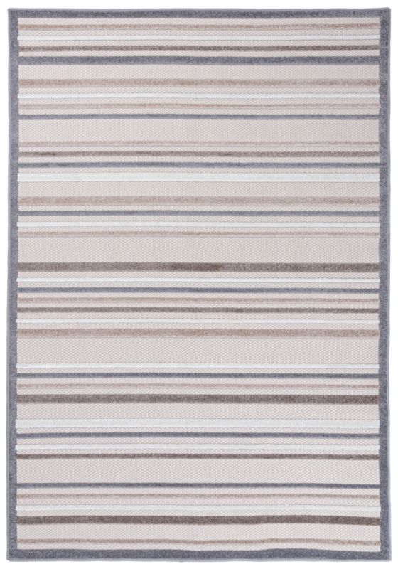 Dywan Zewnętrzny / Wewnętrzny Płaskotkany Aventura ED50B prostokąt Mazovia 140x 200 cm beżowy motyw geometryczny,paski 1 szt.