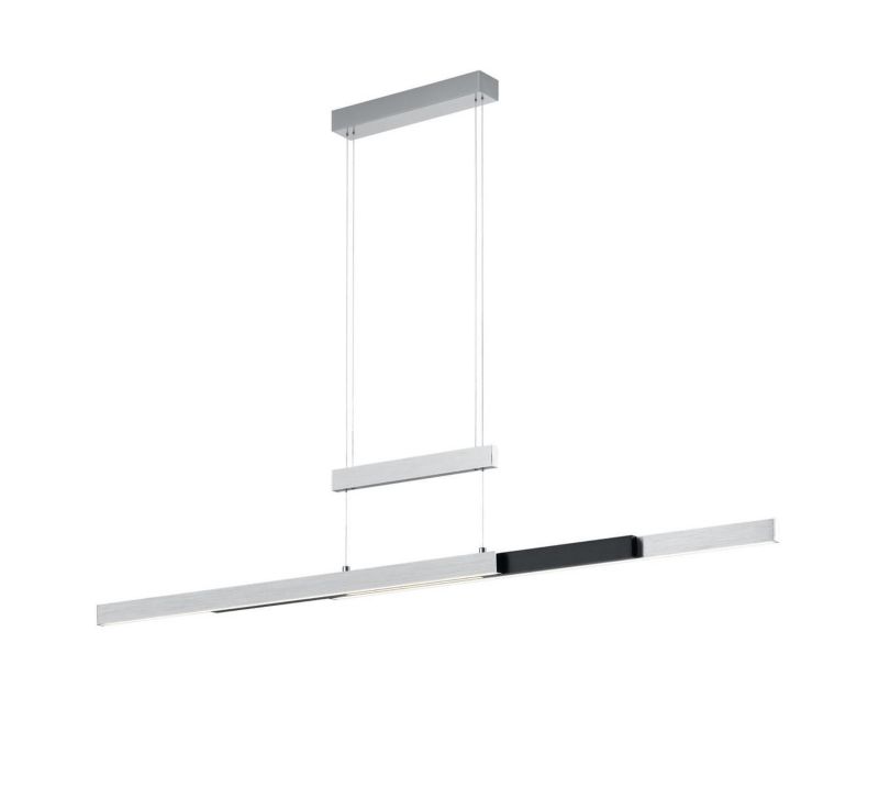 Lampa sufitowa wisząca Trio Trajan szaro-biała wym: 150 x 150,5 x 6 cm wbudowany LED 45W 1 szt.