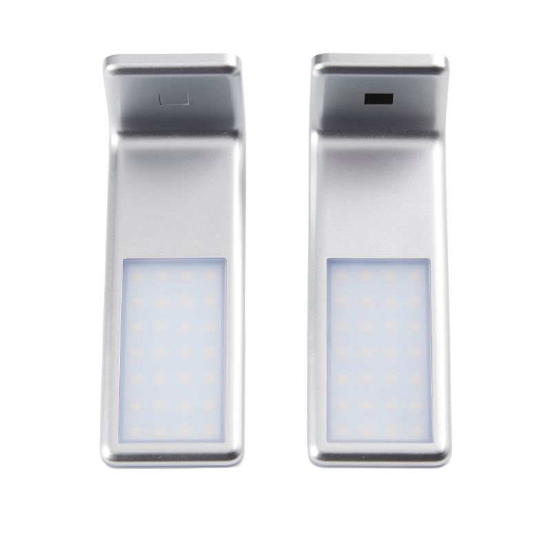 Oprawa nadszafkowa LED Colours Golva 1 x 12 W z czujnikiem ruchu srebrna