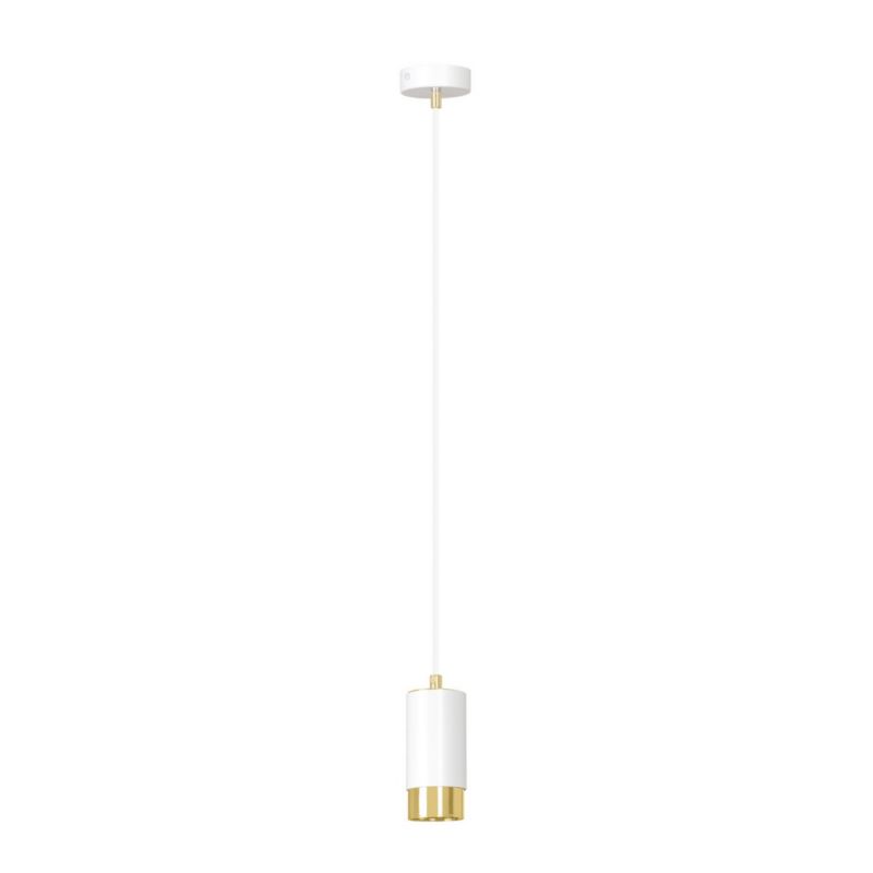 Lampa sufitowa Emibig Fumiko biało-złota wym: 100 x 8 x 8 cm 1xGU10 x 10W 1 szt.