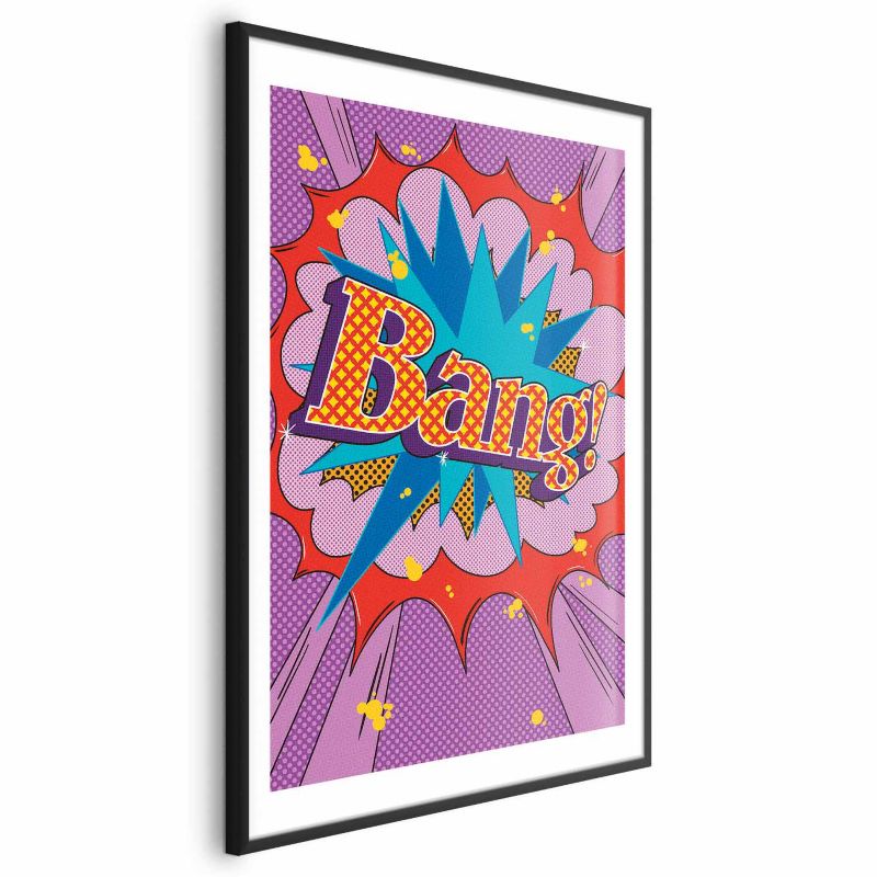 Plakat Artgeist Bang 60x90 cm z ramą czarną 1 szt