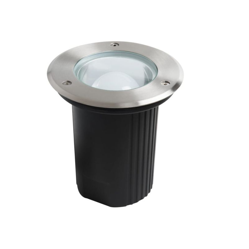 Lampa gruntowa najazdowa Kanlux Xard czarno-srebrna 1 x E27 x 40W IP67 wym: 18 x 15 x 15 cm - 1 szt.