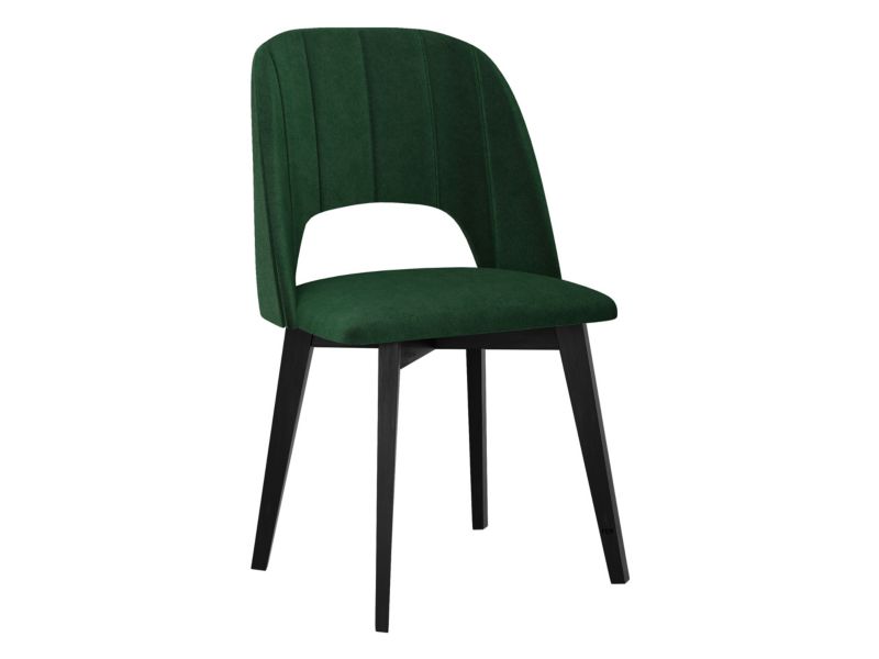 Krzesło MIRJAN 24 tapicerowane Monti IV Pik prosty czarny/butelkowa zieleń 1 szt.
