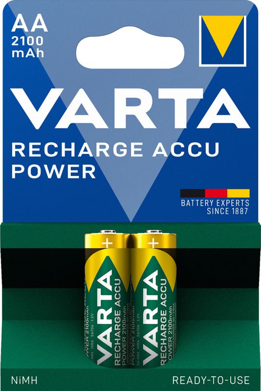 Akumulatorki VARTA Recharge Accu Power AA 2100 mAh 2 szt.