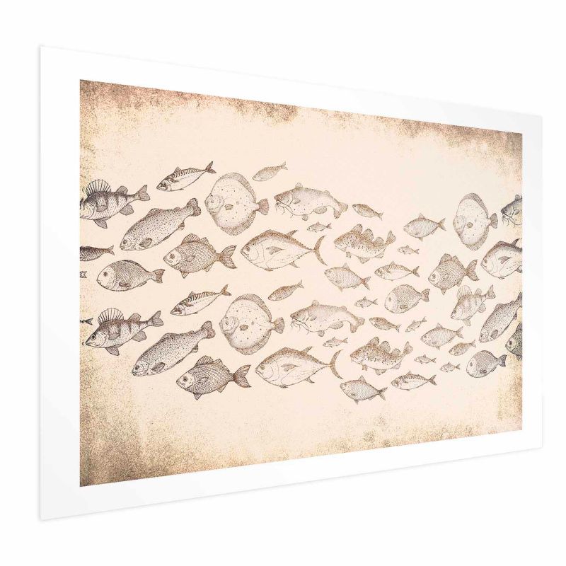 Plakat Artgeist Subtelne rybki 60x40 cm bez ramy 1 szt