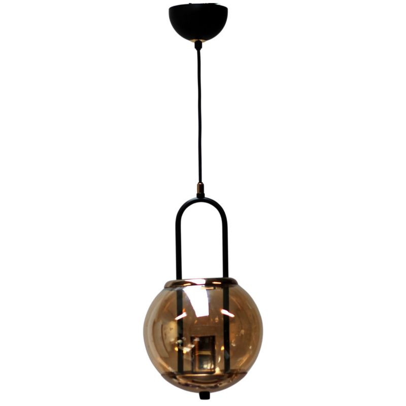 Lampa wisząca Alfa Lerans czarno-złota wym: 70 x 20 x 20 cm 1xE27 x 15W 1 szt.