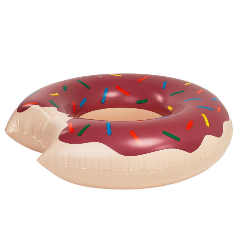 Koło dmuchane do pływania Be-active.pl materac do wody na basen XXL brązowy 1szt