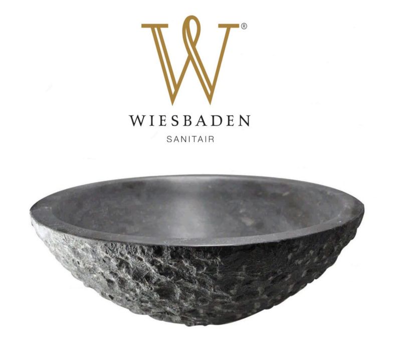 Umywalka nablatowa Wiesbaden kamień młotkowany 1szt