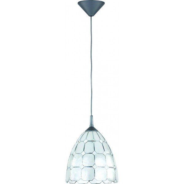 Lampa wisząca Alfa Campana 6466 szaro-srebrna dekoracyjna 1xE27 x 15W 1 szt.