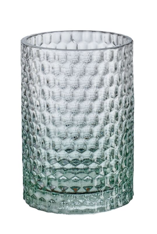 Szklany kubek na szczoteczki Kleine Wolke Melua Eco Care, transparent zielony, 1 szt.