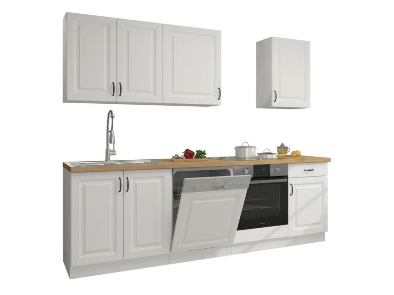 Meble kuchenne MIRJAN 24 Retroline V biały 1 kpl.