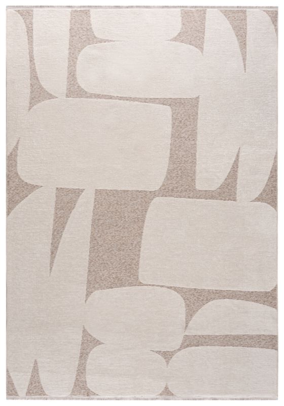 Dywan Dwustronny Wewnętrzny AMALFI PIENO Prostokątny Mazovia 80 x 200 cm Beżowy Motyw Abstrakcyjny 1 szt.