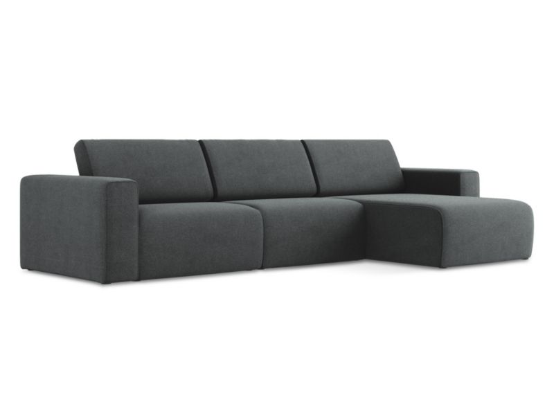 Modułowa sofa 4-osobowa LaMiaSofa CASERTA z tkaniny strukturalnej 314x167 cm szary 1 szt.