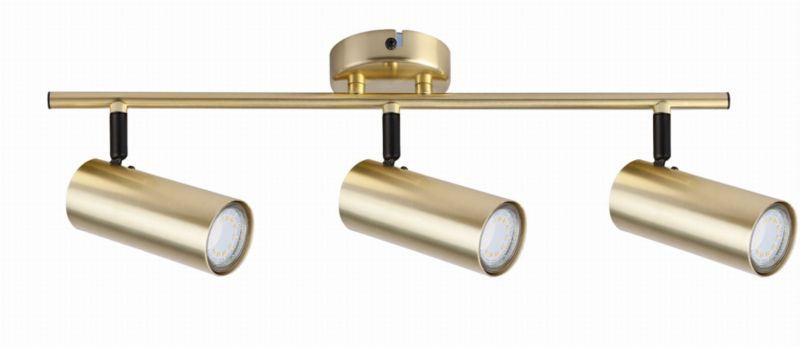 Lampa sufitowa Candellux Colly mosiądz 3 x GU10 x 15W wym: 56 x 9 cm - 1 szt.