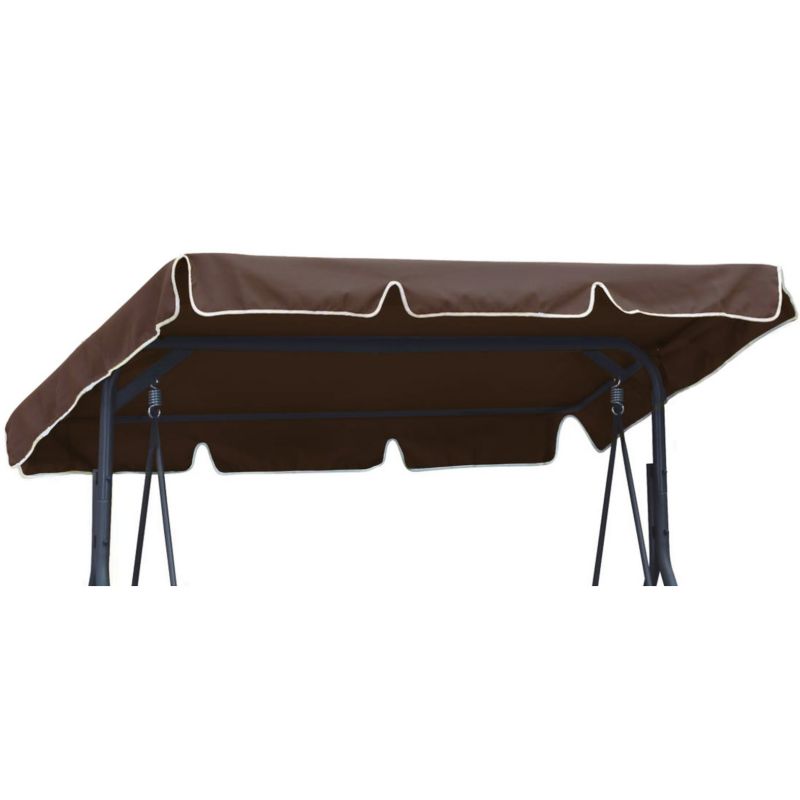 Daszek na huśtawkę ogrodową Ferocity 112x166 cm brązowy 1 szt.