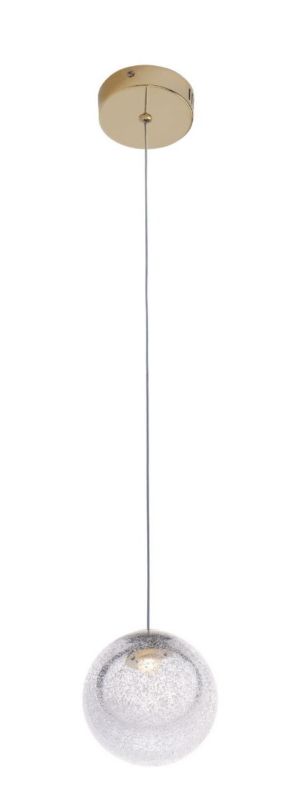 Lampa wisząca Maxlight Zoe złota wym: 180 x 9,5 x 9,5 cm wbudowany LED 1.5W 1 szt.