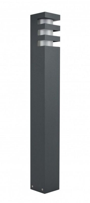 Lampa ogrodowa stojąca SU-MA Rado ciemnoszara modern 1 x E27 x IP54 wym: 75 x 8 x 8 cm - 1 szt.