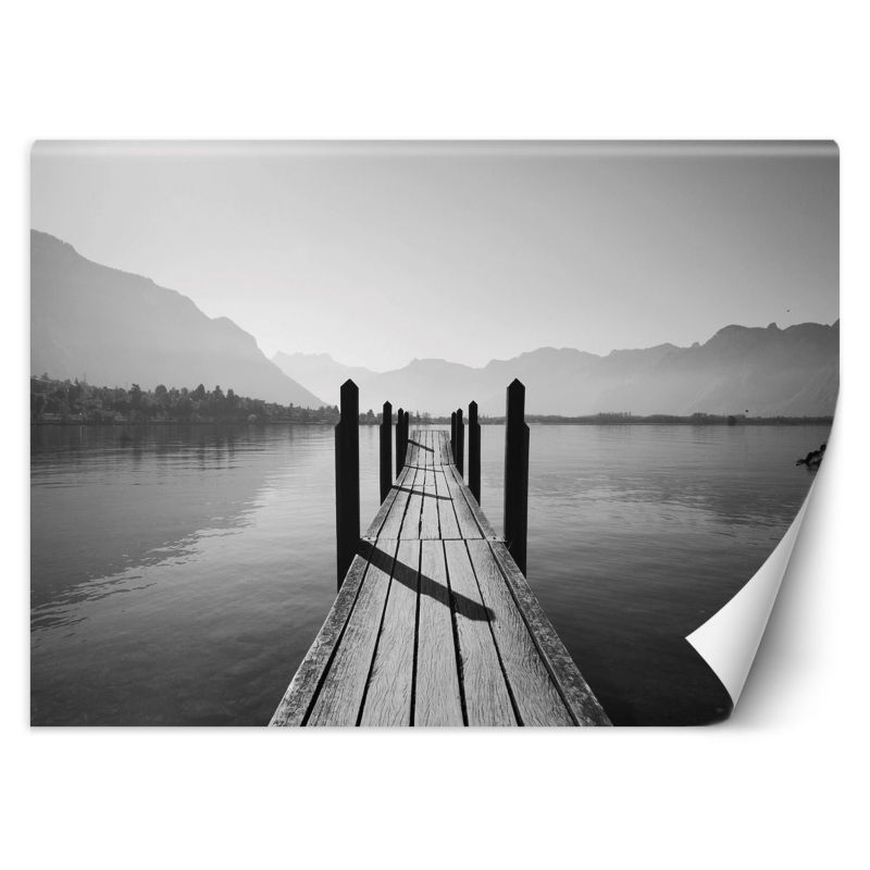 Fototapeta Feeby Jezioro góry we mgle krajobraz 254x184 1 szt