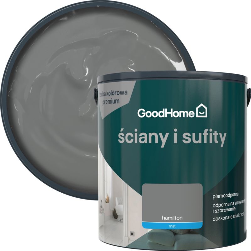 Farba plamoodporna GoodHome Premium Ściany i Sufity hamilton 5 l