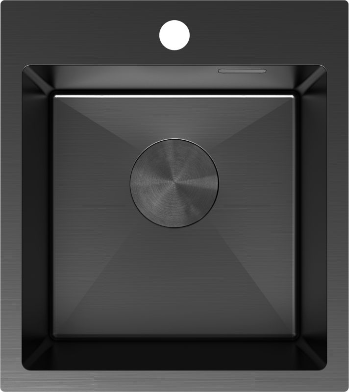 Zlewozmywak wpuszczany Mexen Solix czarny 450 x 400 mm 1-komorowy 1 szt.