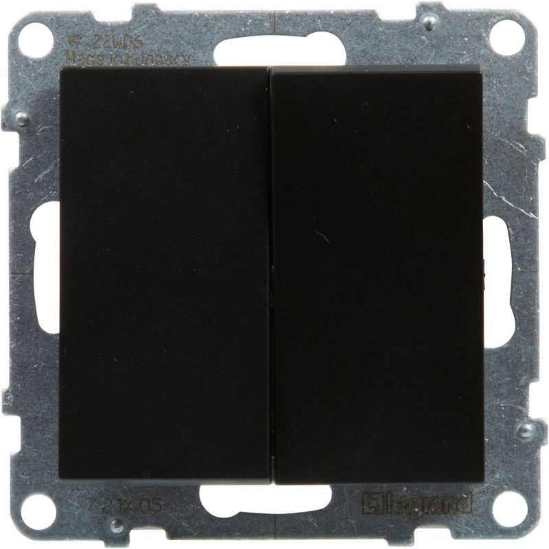 Łącznik podwójny Legrand Suno czarny